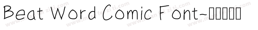 Beat Word Comic Font字体转换